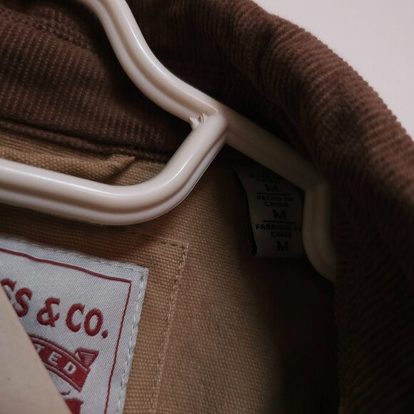 NWT Levi's Men's Tan Cotton Canvas Depot Utility Jacket Size M - Picture 9 of 10